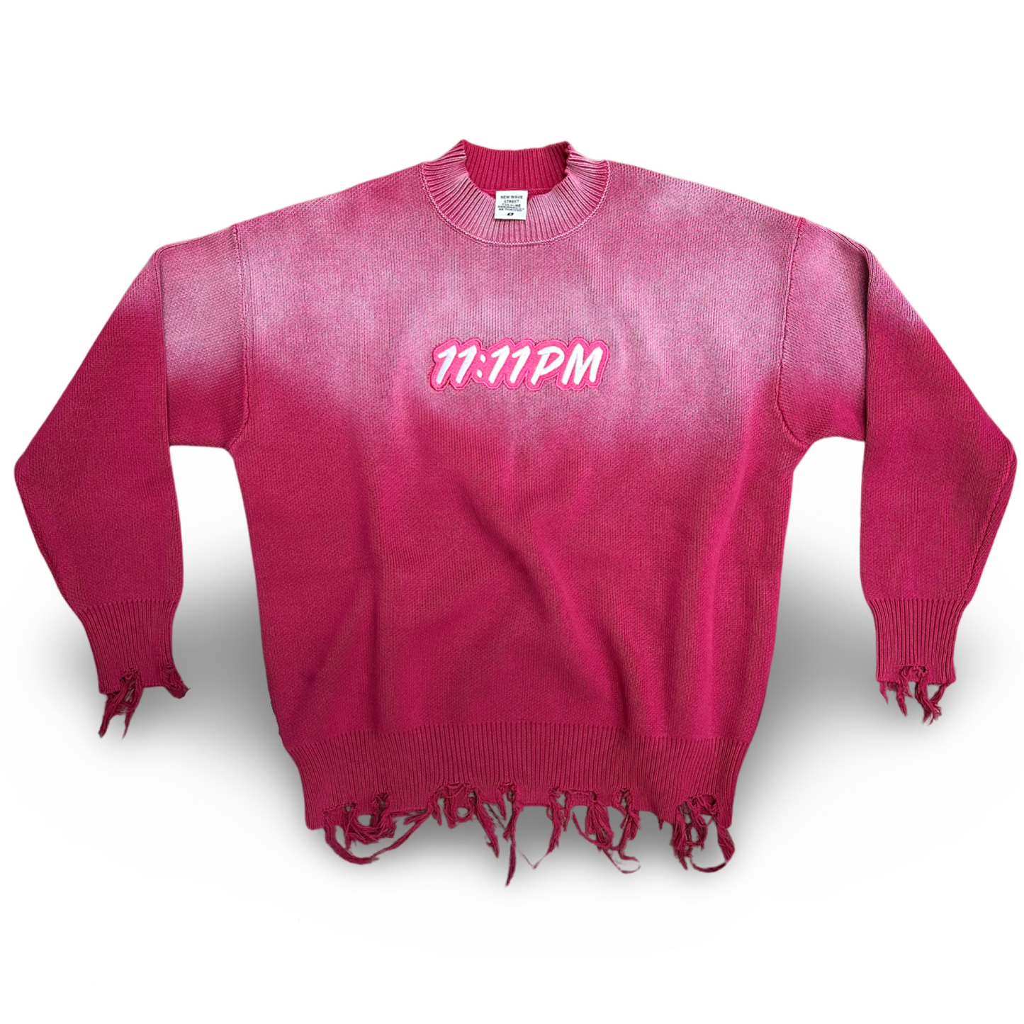 Distressed 11:11PM Sweater